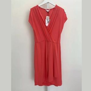 DIANE VON FURSTENBERG PINK NECTAR BELTED DRESS 6 NWTS!